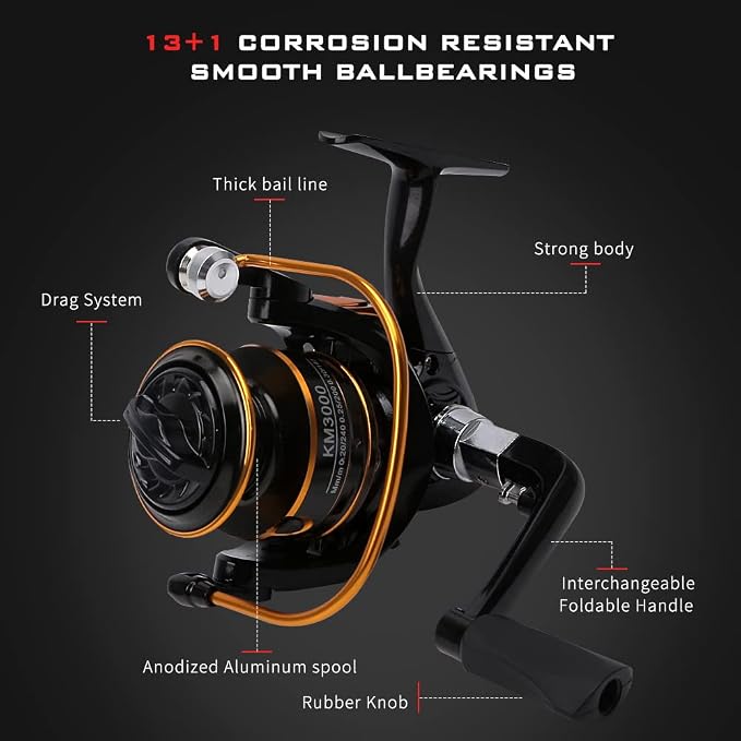 Collapsible Fishing Rod and Reel Combo, BalanZze Telescopic Fishing Rod