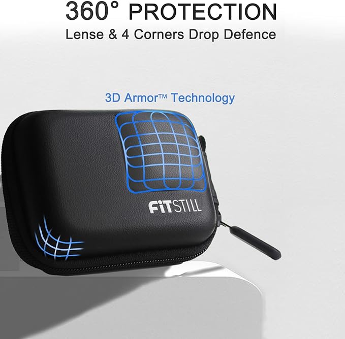 FiTSTILL Black PU Mini Carrying Case