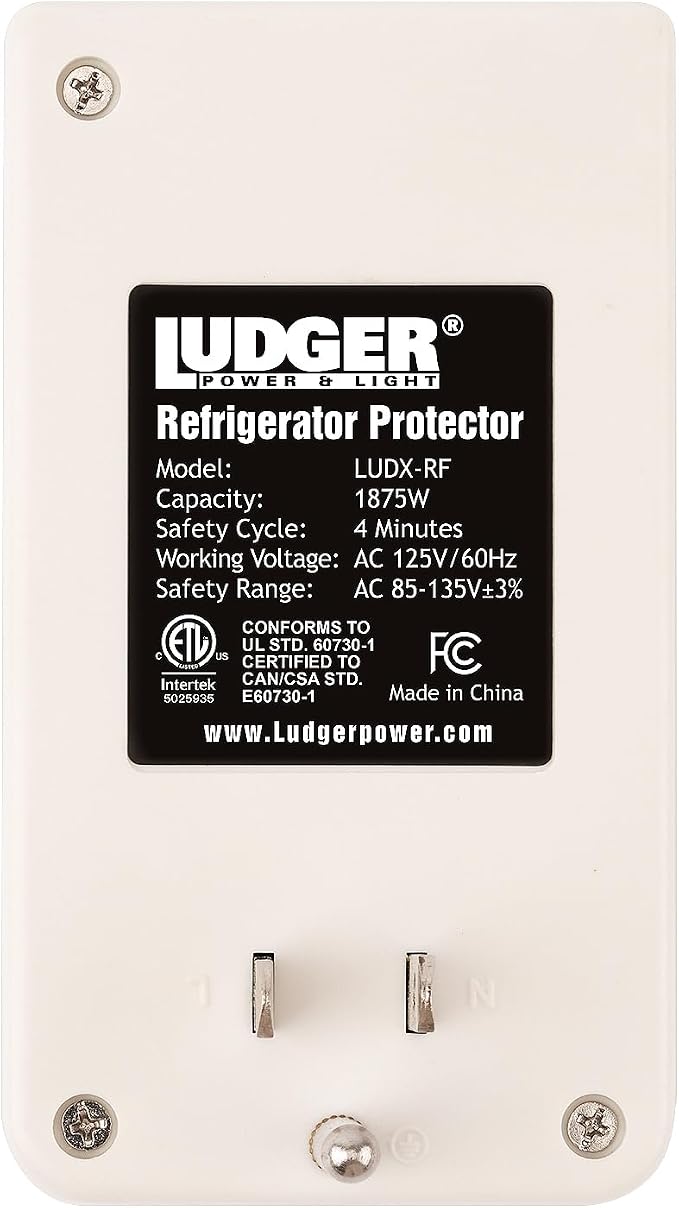 Ludger Power Surge Protector for Refrigerator, ETL Certified, Connects to Most