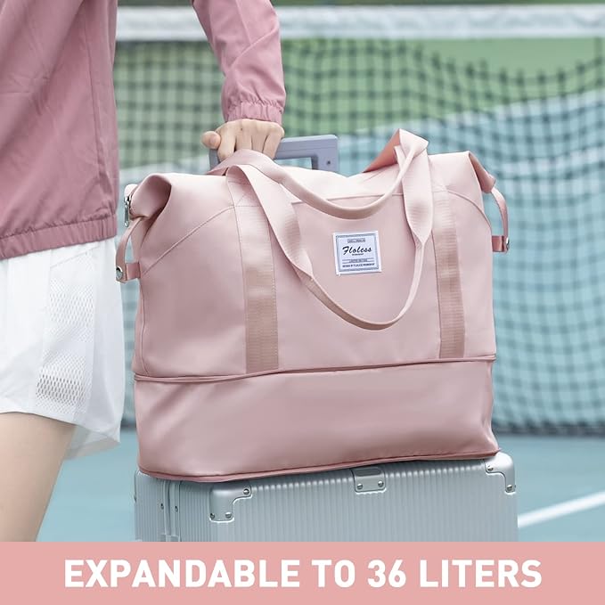Travel Duffel Bag, Sports Tote Gym Bag, Shoulder Weekender Overnight Bag