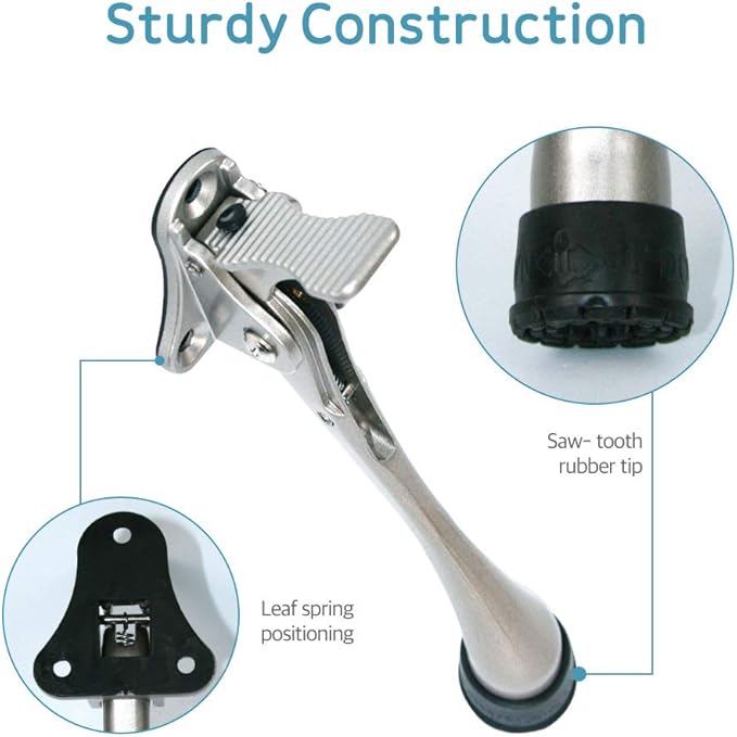 Door Stopper, One-Touch semi-Automatic Metal Door Stopper,