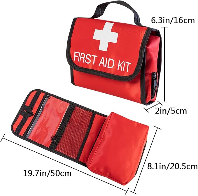 Aoutacc Nylon First Aid Empty Kit, Compact and Lightweight First Aid Bag