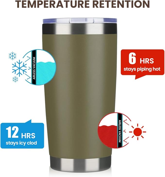 MEWAY 20oz Tumbler 12 Pack Double Wall Vacuum Insulated Travel Mug Bulk
