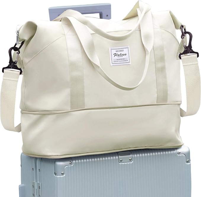 Travel Duffel Bag, Sports Tote Gym Bag, Shoulder Weekender Overnight Bag