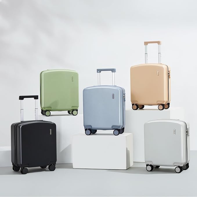 Hanke 16 Inch Underseat Carry On Luggage, Airline-Approved Hard Shell Small