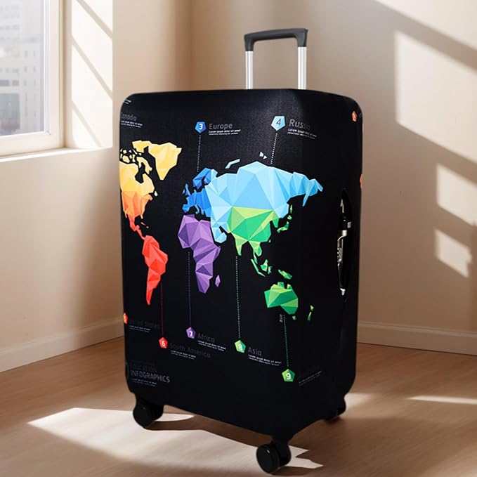 WUJIAONIAO Travel Luggage Cover Baggage Suitcase Cover Protector Skins 18-32
