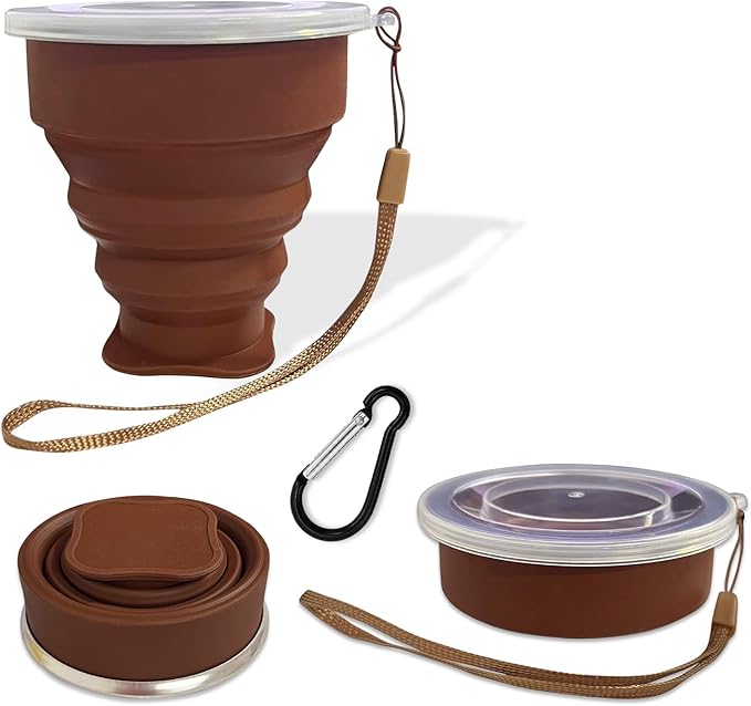 200ML Collapsible Cup- Silicone Foldable Expandable Folding Drinking Cup