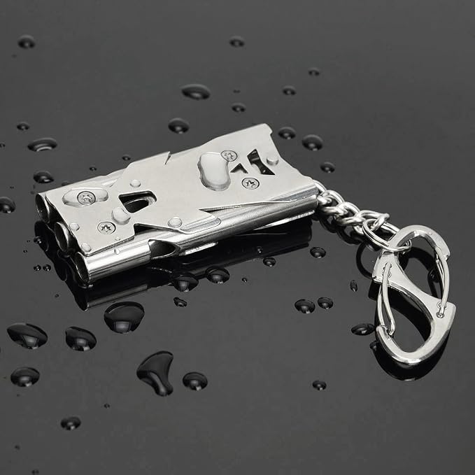 Whistle Emergency Whistles Keychain Rape Whistle Stainless Steel High Decibel