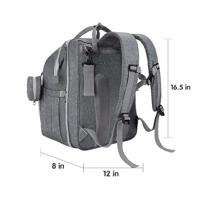 DERJUNSTAR Diaper Bag Backpack – Large Capacity Baby Diaper Bag