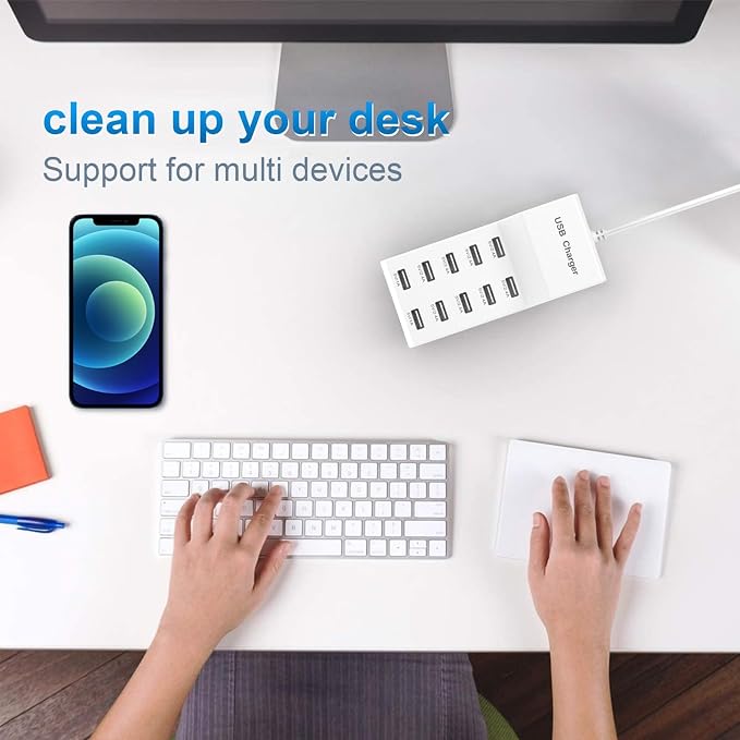 QIONMAR USB Wall Charger USB Charging Station