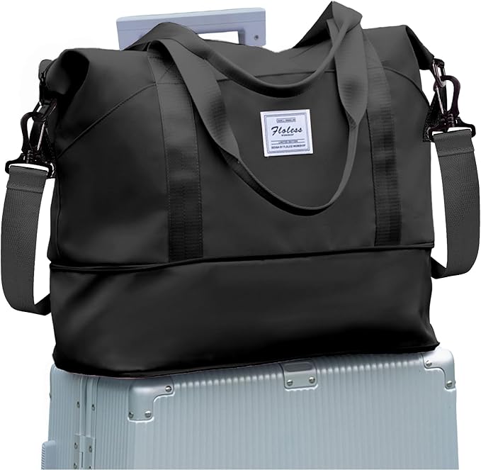 Travel Duffel Bag, Sports Tote Gym Bag, Shoulder Weekender Overnight Bag