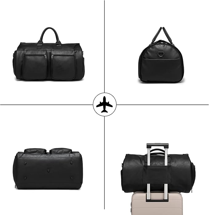 seyfocnia Convertible Travel Garment Bag, Carry on Garment Duffel Bag