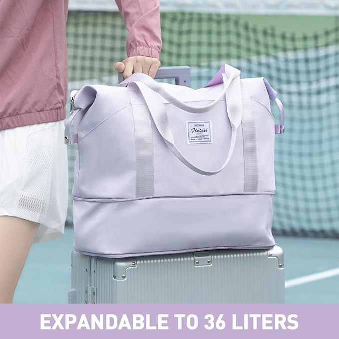 Travel Duffel Bag, Sports Tote Gym Bag, Shoulder Weekender Overnight Bag