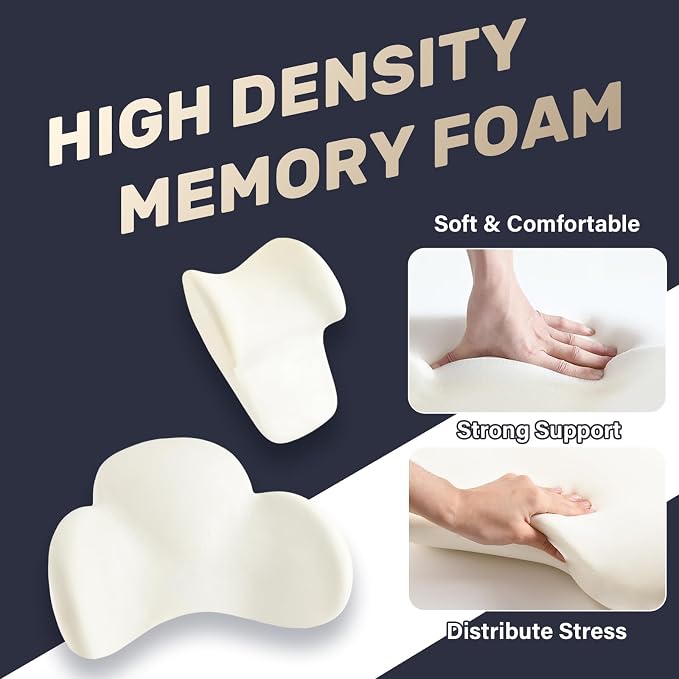 Coverado Lumbar Support and Headrest Pillow