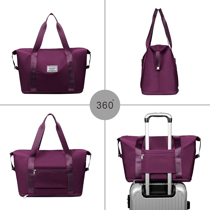 NPBAG Women Travel Duffel, Gym Workout Overnight Bag, Mommy Hospital Bag
