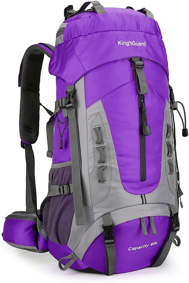King'sGuard 60L Hiking Backpack Lightweight Camping Backpack