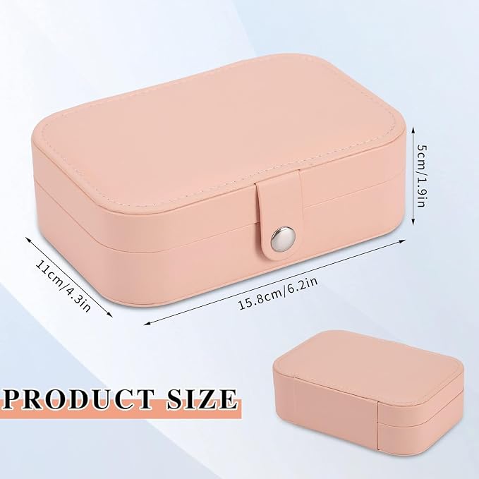 Travel Jewelry Box, PU leather Small Jewelry Organizer