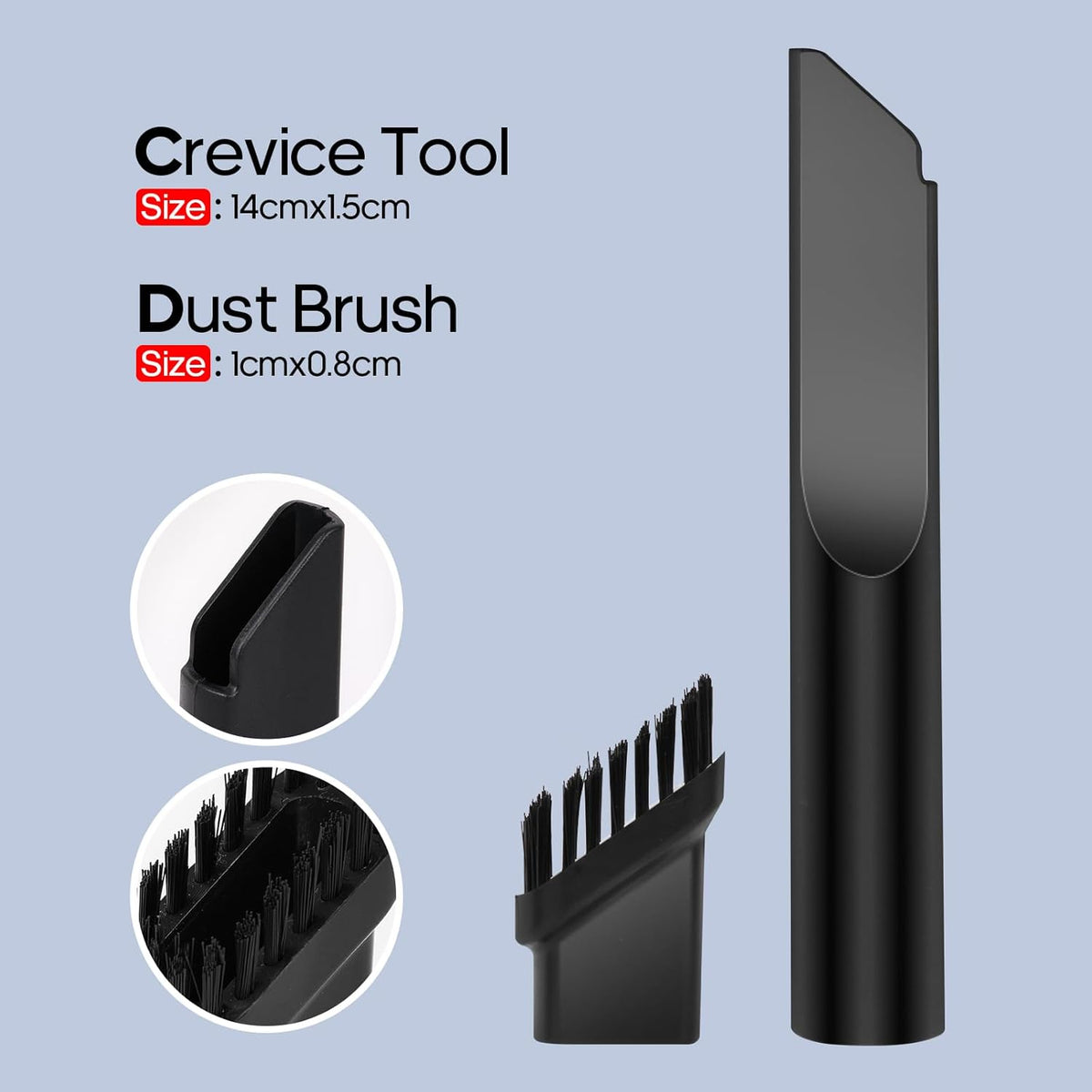 Mini Portable Vacuum Cleaner, Keyboard Wireless Handheld Vacuum with Brush Motor 4500PA High Power and TypeC, for Car,Office and Home Cleaning /V01/Black