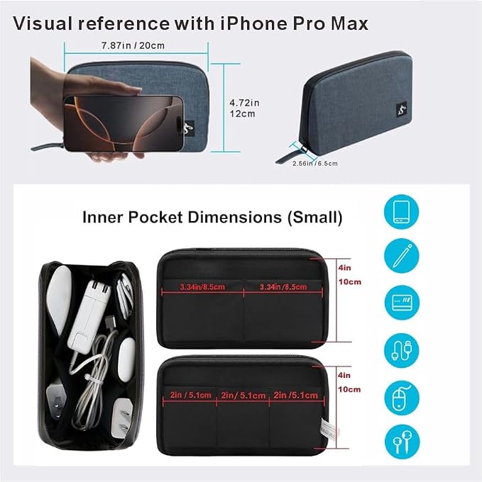 Electronic Organizer Travel Case – Waterproof Cable Bag
