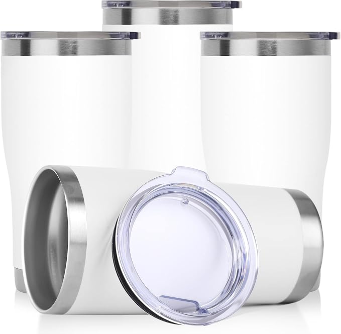 DOMICARE 20oz Tumbler with Lid Stainless Steel Tumblers Bulk, Double Wall