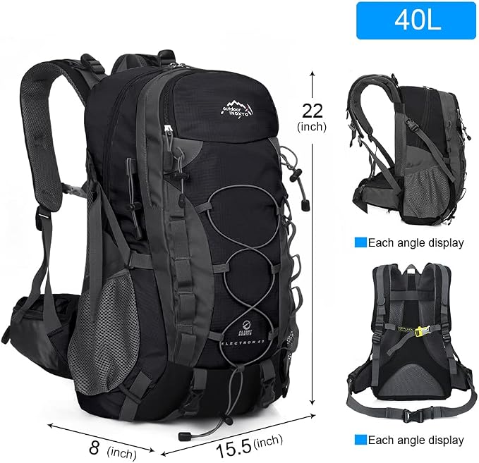 INOXTO lightweight Hiking Backpack 35L/40L Hiking Daypack