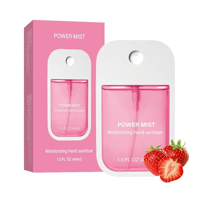 Power Mist Hydrating Hand Sanitizer Spray, Portable Travel-Size Hand Sanitizer