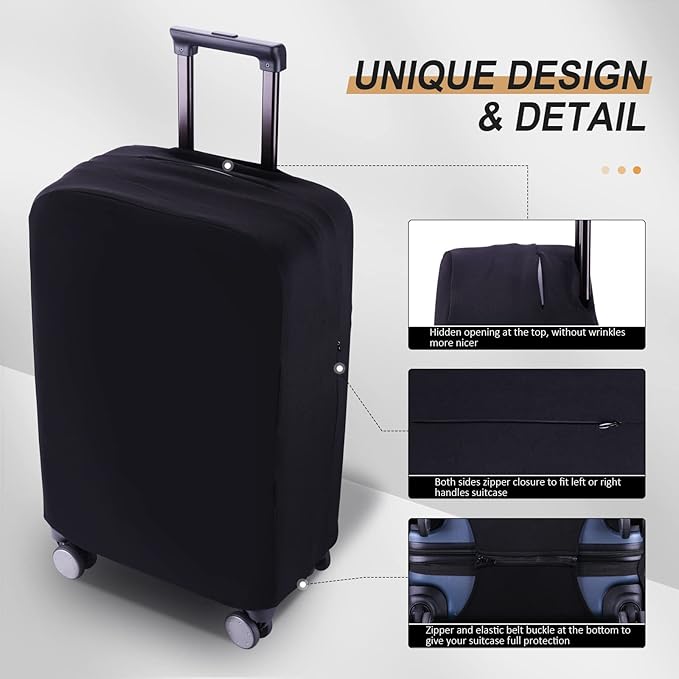 Travel Luggage Cover Suitcase Protector Scratch-Resistant Fit 19-31 Inch