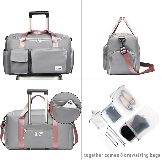 NPBAG Women Travel Duffel, Gym Workout Overnight Bag, Mommy Hospital Bag