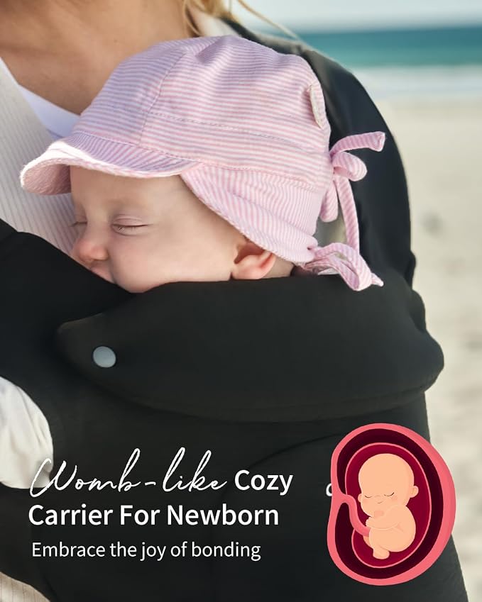 GROWNSY Baby Carrier Newborn to Toddler, Cozy Baby Wraps Carrier, Ergonomic