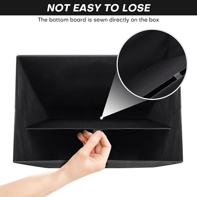 Large 17" 42 Quarts Collapsible Stackable Storage Bins