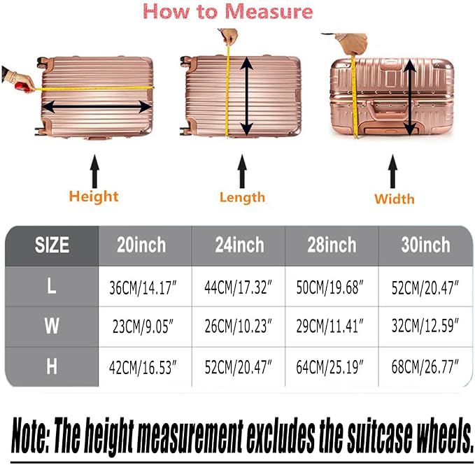 24 Inch Clear PVC Luggage Cover Protectors Suitcase Covers