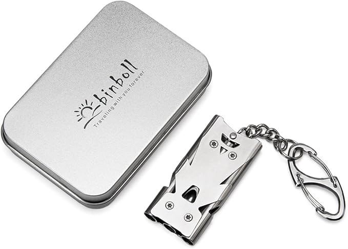 Whistle Emergency Whistles Keychain Rape Whistle Stainless Steel High Decibel