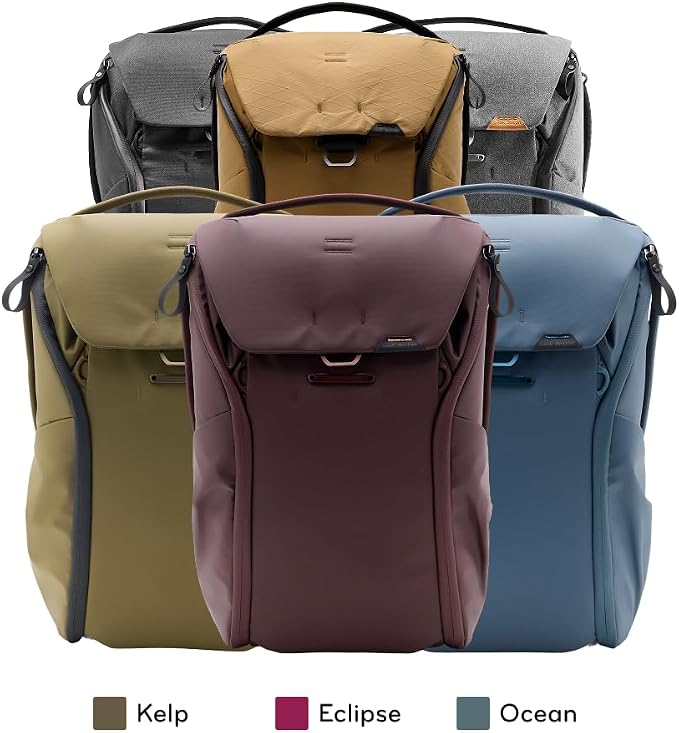 Peak Design Everyday Backpack V3 20L, MagLatch Top, Dual Side Access, FlexFold