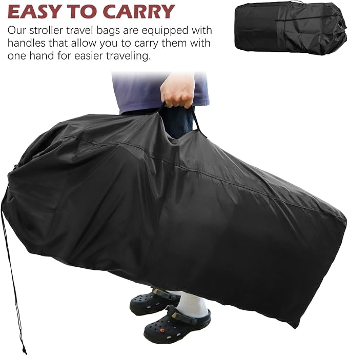 DOERDO Stroller Transport Bags, Large Foldable Carrying Storage Bag