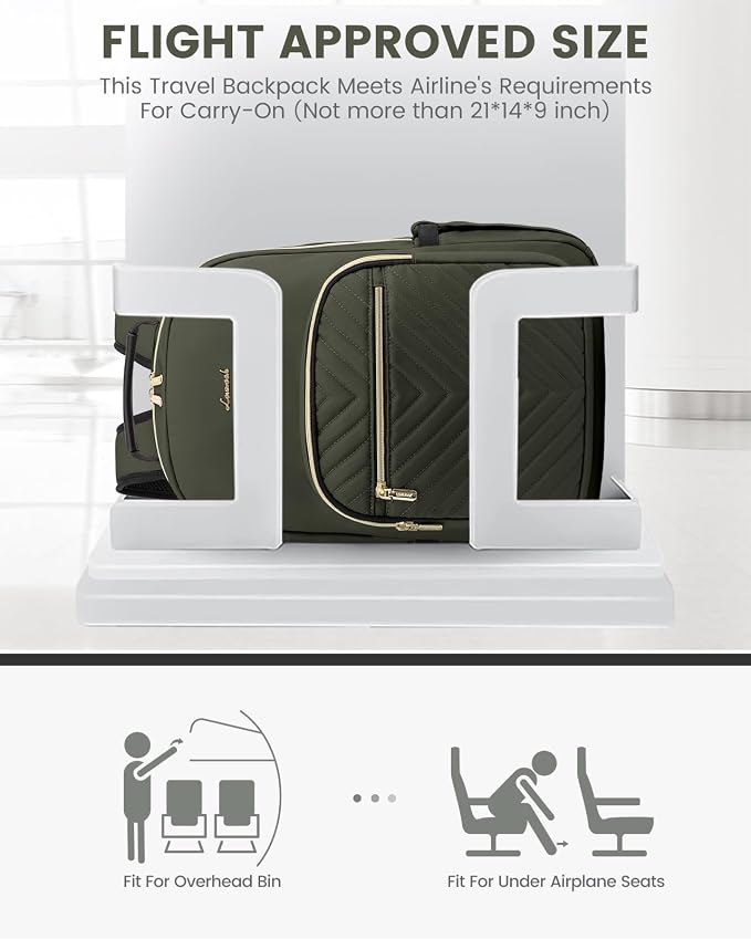 LOVEVOOK Laptop Backpack for Women, Travel Computer Work Bags