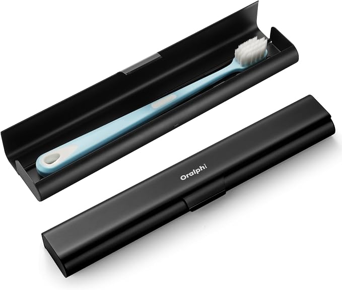 Wider Aluminum Toothbrush Travel Case, Portable Travel Toothbrush Holder
