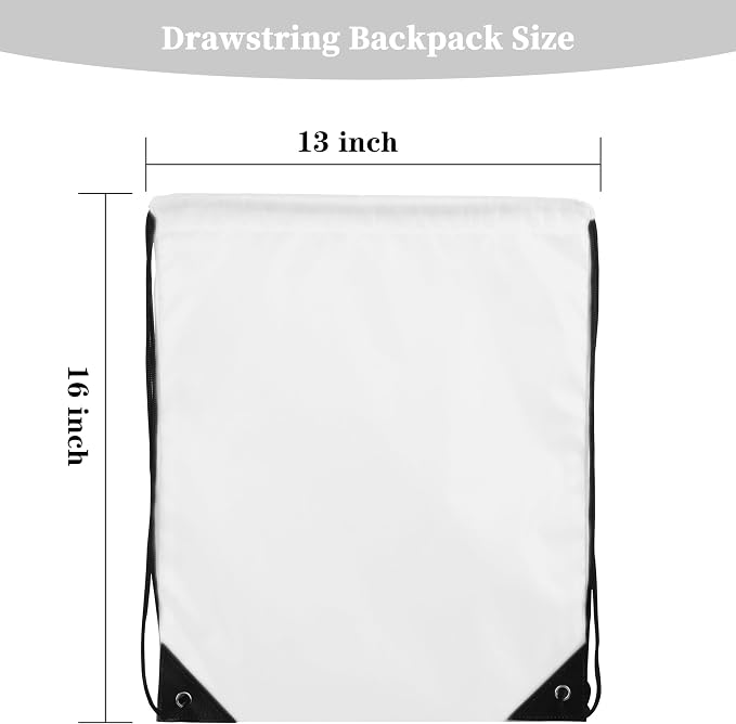 60 Pieces Drawstring Backpack Bags Sports Sackpack Bulk Cinch Gym Bag