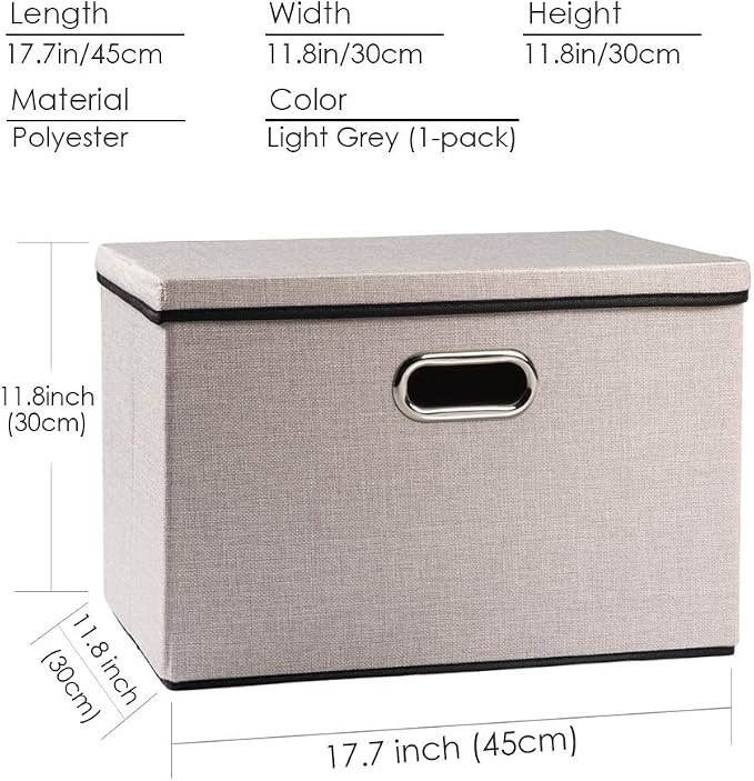PRANDOM Large Foldable Storage Bin