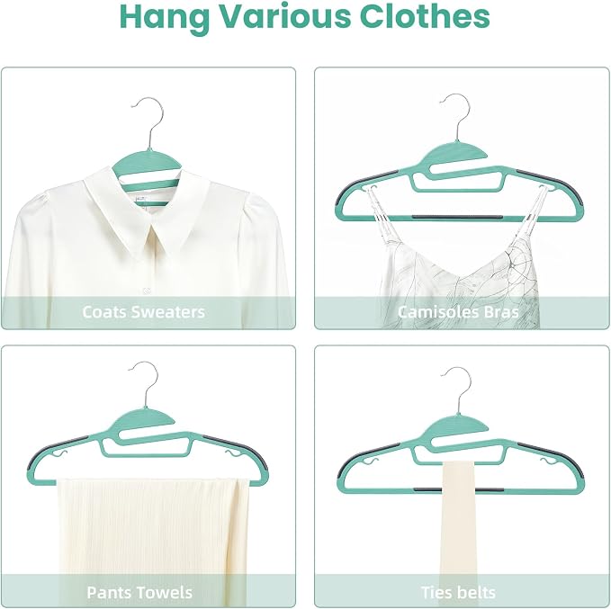 BAGAIL Plastic Hangers 50 Pack