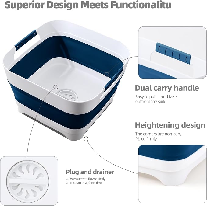 Collapsible Wash Basin for Baby Bottles