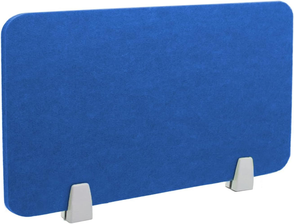 Icegrey Acoustic Desk Divider Privacy Panel Removable Sound Absorbing Desk Partition Board with 2 Clips for Student Call Centers Offices Braries Classrooms Library, Royal Blue, 31.2x11.7