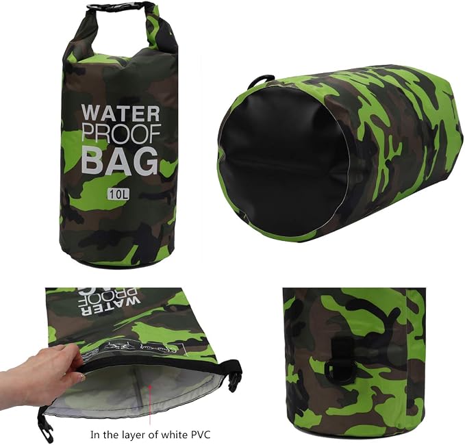 Waterproof Dry Bag 2L/5L/10L/15L/20L/30L, Roll Top Sack Keeps Gear Dry