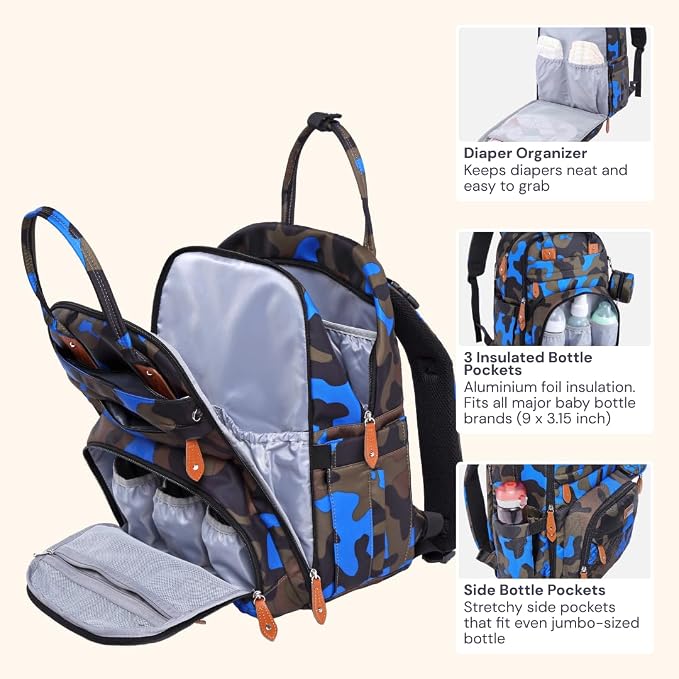 BabbleRoo Diaper Bag Backpack