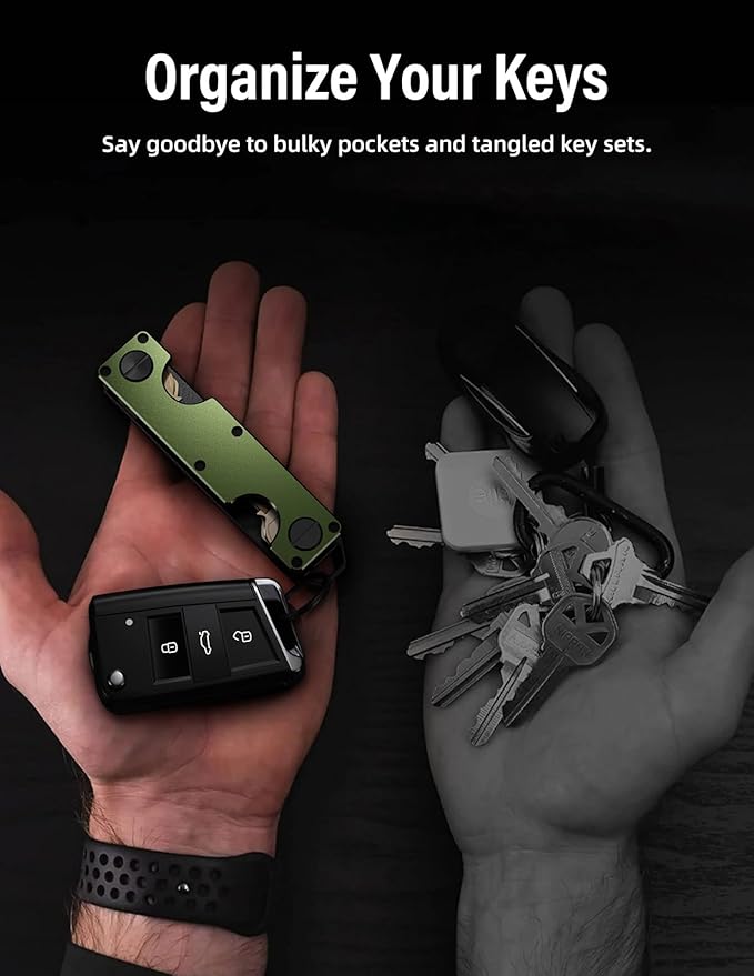Key Organizer Key Holder Compact Key Case Minimalist Metal Key Chain Key Holder
