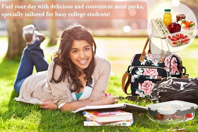 TuErCao Lunch Box for Women Adult Insulated Lunch Bag for Female Teacher Nurse