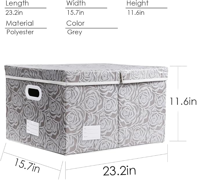 PRANDOM Jumbo Collapsible Storage Boxes