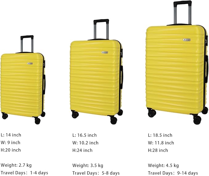 Luggage Sets 3 Piece-Suitcase Set- Luggage