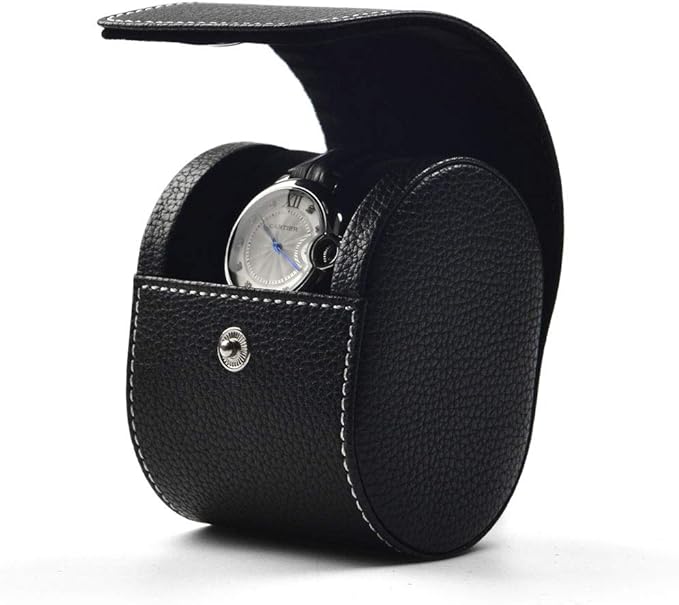 Oirlv Luxury Leather Watch Storage Box Travel Single Watch Case Jewelry Gift Box