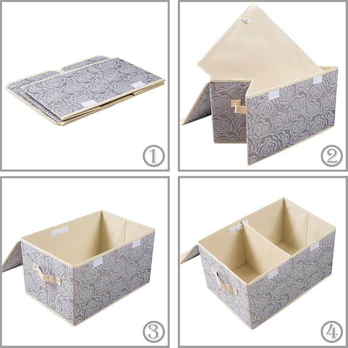 PRANDOM Large Foldable Storage Bins