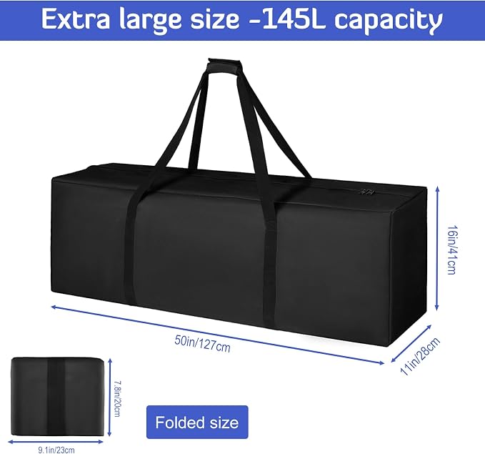 INFANZIA 50inch Sports Duffel Travel Bag, 144L Extra Large Duffel Luggage Bag